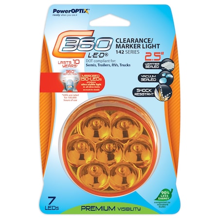 Poweroptix C360 LED 2.5in MarkerLight Amb 101-001421